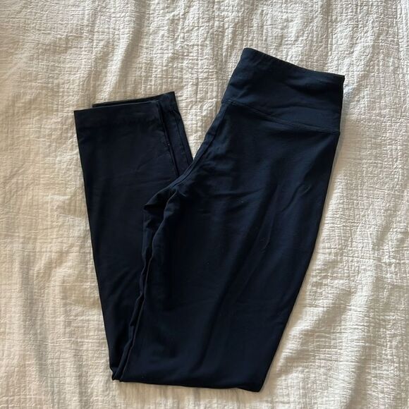 J. Jill Pima Ankle-Length Leggings Size Small Tall Navy Blue - Picture 1 of 3